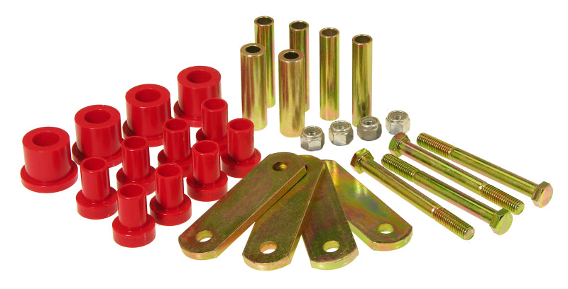 PRO Spring/Shackle Bush- Red - Prothane 68-72 Chrysler A Body HD Spring & Shackles Bushings - Red