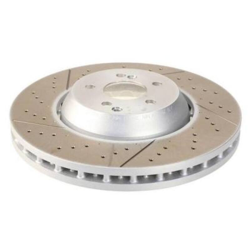 SHW Drilled-Slotted LW Rotors - SHW 15-20 Dodge Challenger/Charger V6/V8 Front Drilled-Slotted Lightweight Brake Rotor (68184587AE)