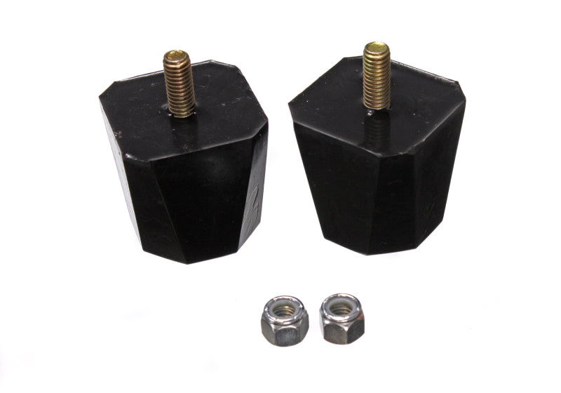 ES Bump Stops - Black - Energy Suspension Bump Stop 2in Tall 2in Square - Black