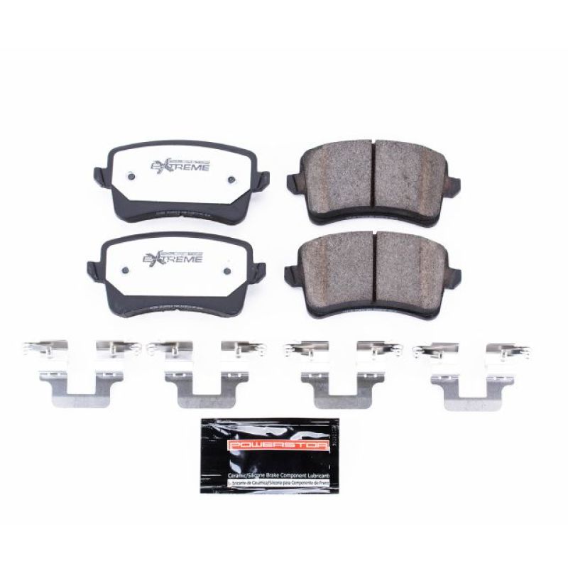 PSB Z26 Extreme Brake Pads - Power Stop 10-16 Audi A4 Rear Z26 Extreme Street Brake Pads w/Hardware