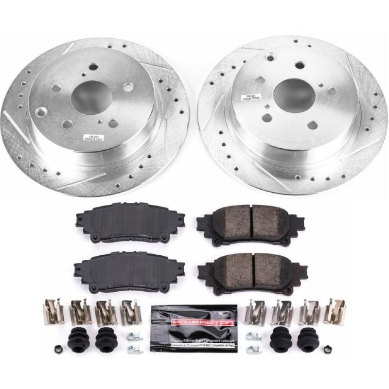 PSB Z23 Evolution Kit - Power Stop 16-18 Toyota Mirai Rear Z23 Evolution Sport Brake Kit