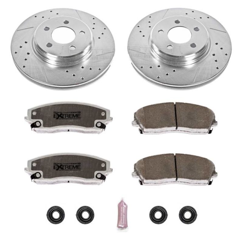 PSB Z26 Street Warrior Kit - Power Stop 05-19 Chrysler 300 Front Z26 Street Warrior Brake Kit
