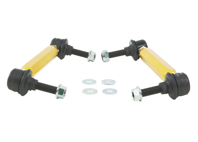 WL Sway Bar Links - Whiteline Universal Sway Bar End Link Kit - 175-200mm Heavy Duty Adjustable - 10mm Ball Studs