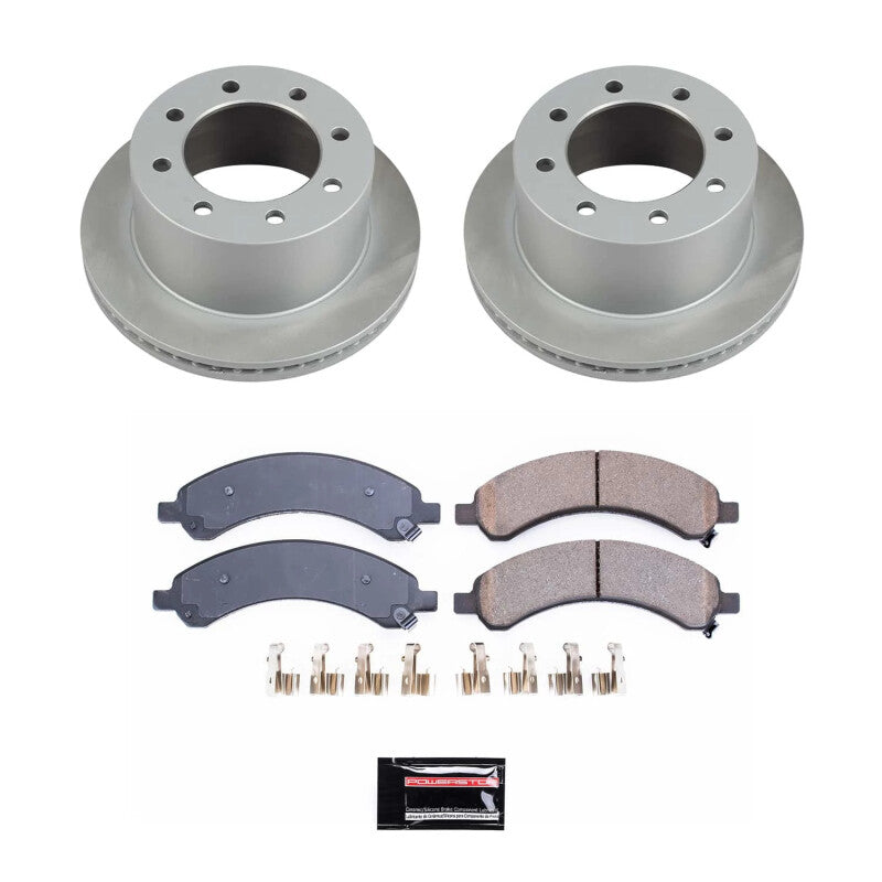 PSB Semi-Coated Rotor Kits - Power Stop 03-08 GMC Savana 3500 Rear Semi-Coated Rotor Kit