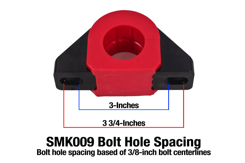 BMR Sway Bar Mounts - BMR Universal 1.25in Billet Aluminum Sway Bar Mount Mount (Polyurethane) - Black