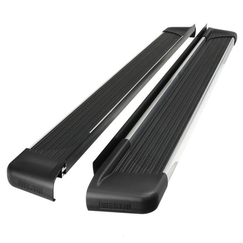WES Running Boards - Sure-Grip - Westin Polished Aluminum Running Board 89.5 inches SG6 Running Boards - Polished