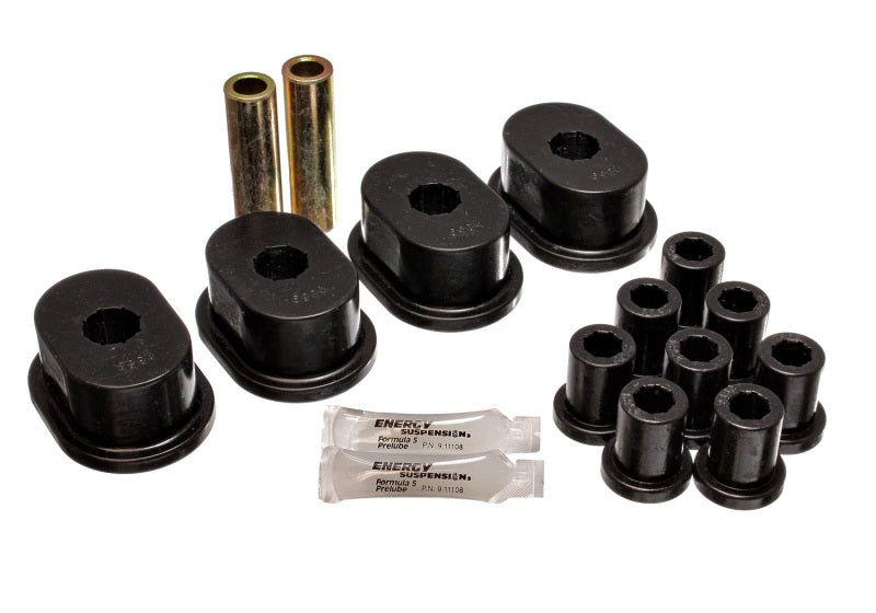 ES Spring/Shackle Bush - Black - Energy Suspension 73-79 B-Body (Charger/Coronet/Satellite/GTX) Black Rear Leaf Spring Bushing Set
