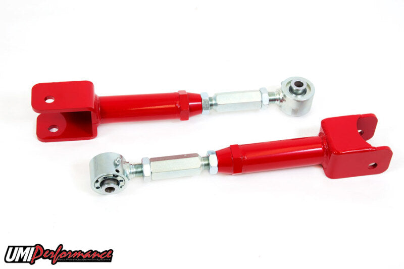 UMI Lower Control Arms - UMI Performance 08-09 Pontiac G8 10-14 Camaro Trailing Arms Adj Roto-Joint