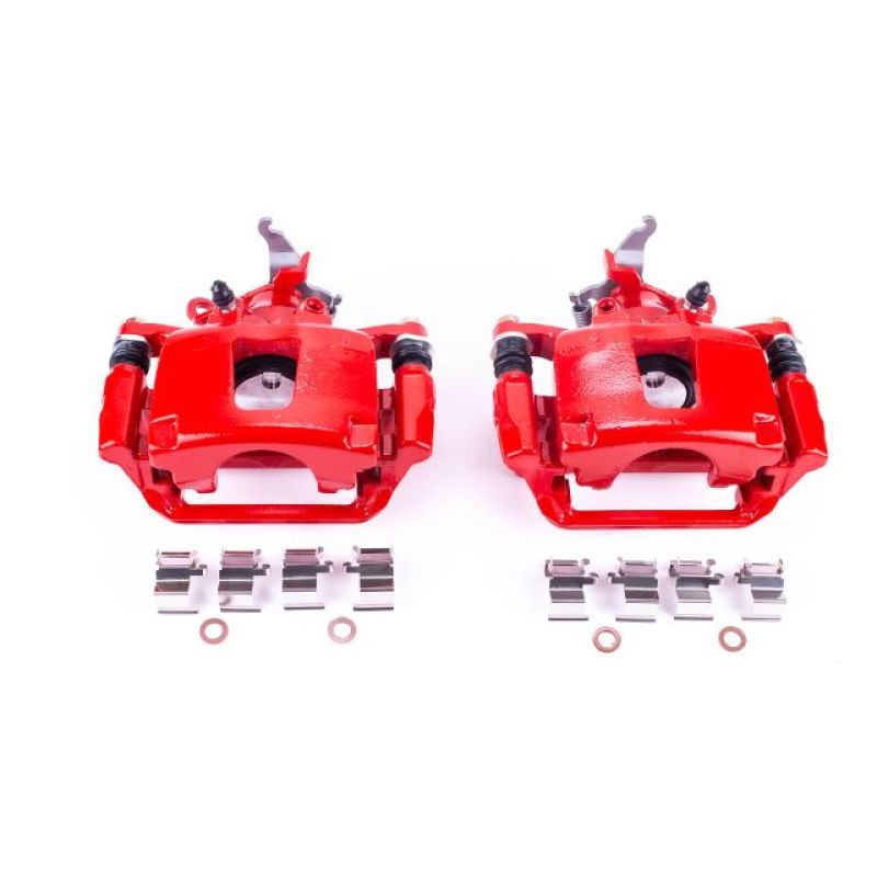 PSB Red Calipers - Power Stop 12-18 Dodge Journey Rear Red Calipers w/Brackets - Pair