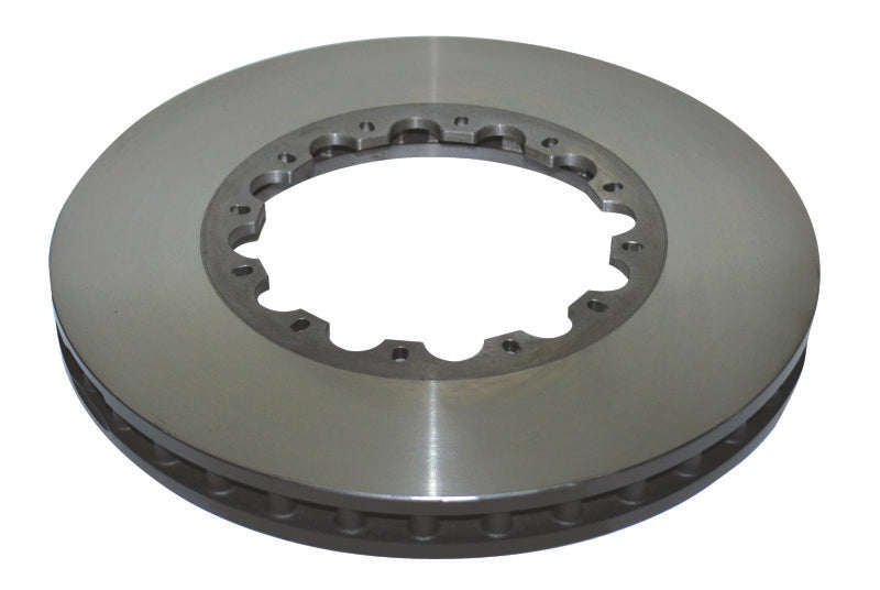 DBA 5000 Series Slotted Rings - DBA 03-09 Porsche 911 996/997 GT3/GT3 RS (w/Iron Rotor) Front Left 5000 Series Slot Rotor w/Blk Hat