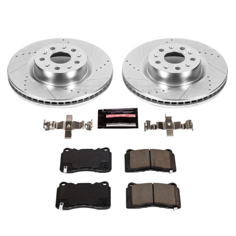 PSB Z23 Evolution Kit - Power Stop 16-17 Cadillac CT6 Front Z23 Evolution Sport Brake Kit
