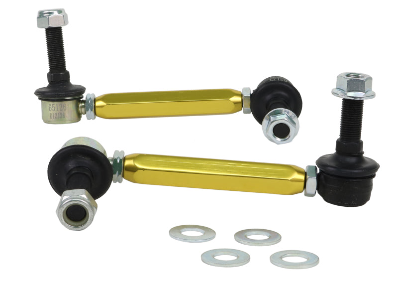 WL Sway Bar Links - Whiteline Universal Sway Bar - Link Assembly Heavy Duty 150mm-175mm Adjustable Steel Ball