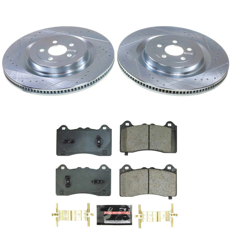PSB Z23 Evolution Kit - Power Stop 21-24 Ford Mustang Mach-E Front Z23 Evolution Brake Kit