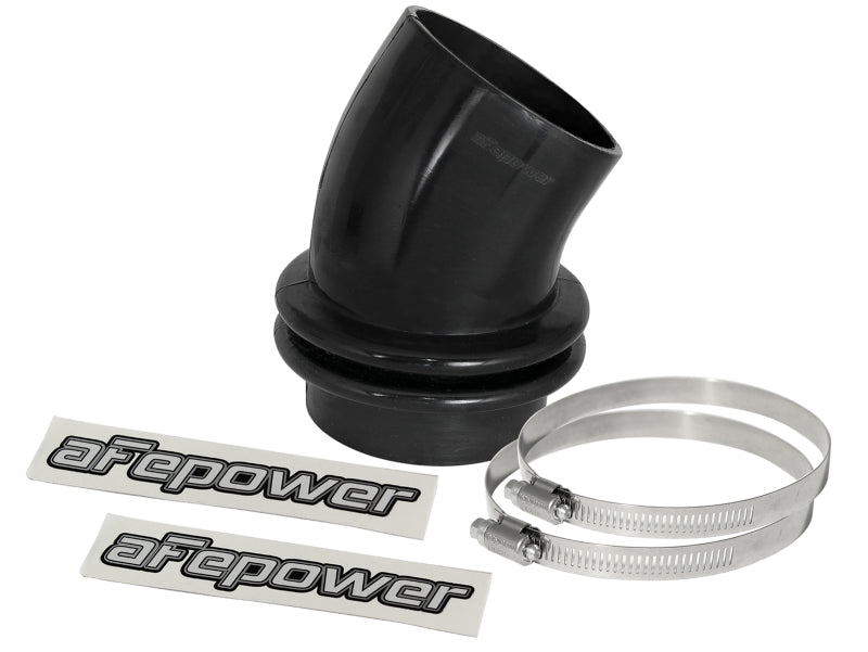AFE Elbow Reducing Couplers - aFe Magnum FORCE Silicone Coupling Kit 3-1/2in ID x 30 Deg. Bellows Elbow - Black