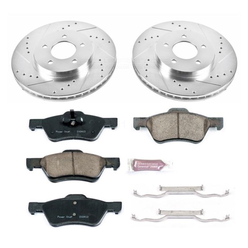 PSB Z23 Evolution Kit - Power Stop 10-12 Ford Escape Front Z23 Evolution Sport Brake Kit