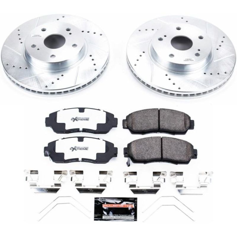 PSB Z26 Street Warrior Kit - Power Stop 15-18 Subaru Legacy Front Z26 Street Warrior Brake Kit