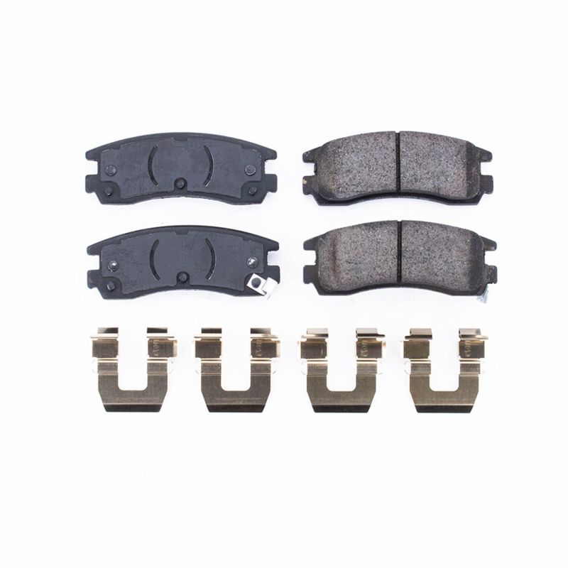PSB Z17 Evolution Brake Pads - Power Stop 1993 Cadillac Allante Rear Z17 Evolution Ceramic Brake Pads w/Hardware