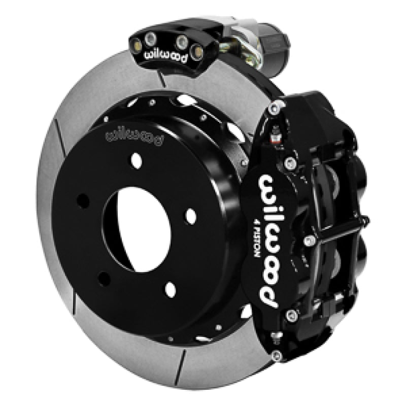 WIL Superlite Brake Kit - Wilwood 88-98 GM C1500 Superlite Rear Electronic Parking Brake Kit 12.88in Rotor 3.25in Offset - Blk