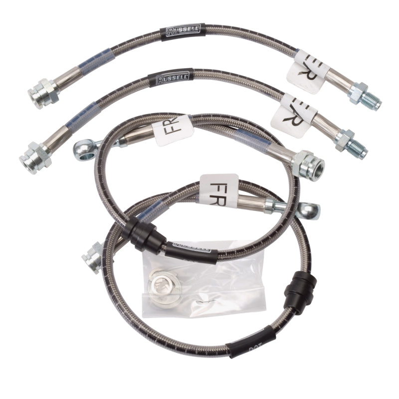 RUS Brake Line Kits - Russell Performance 95-99 Mitsubishi Eclipse 2WD & All Wheel Drive Brake Line Kit