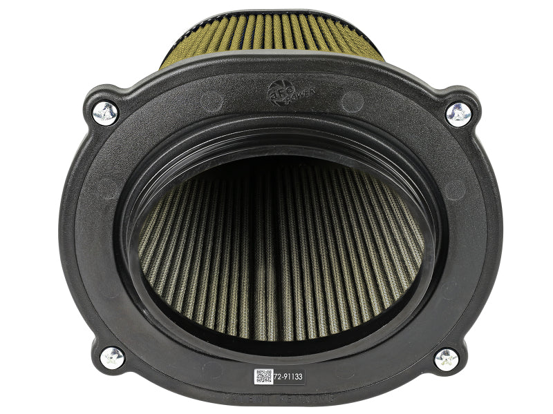 AFE Quantum Intakes - aFe Quantum Pro Guard 7 Air Filter Inverted Top - 5.5inx4.25in Flange x 9in Height - Dry PG7