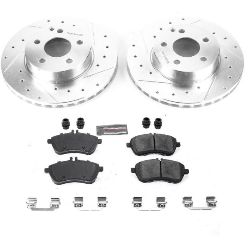 PSB Z23 Evolution Kit - Power Stop 2015 Mercedes-Benz C250 Front Z23 Evolution Sport Brake Kit