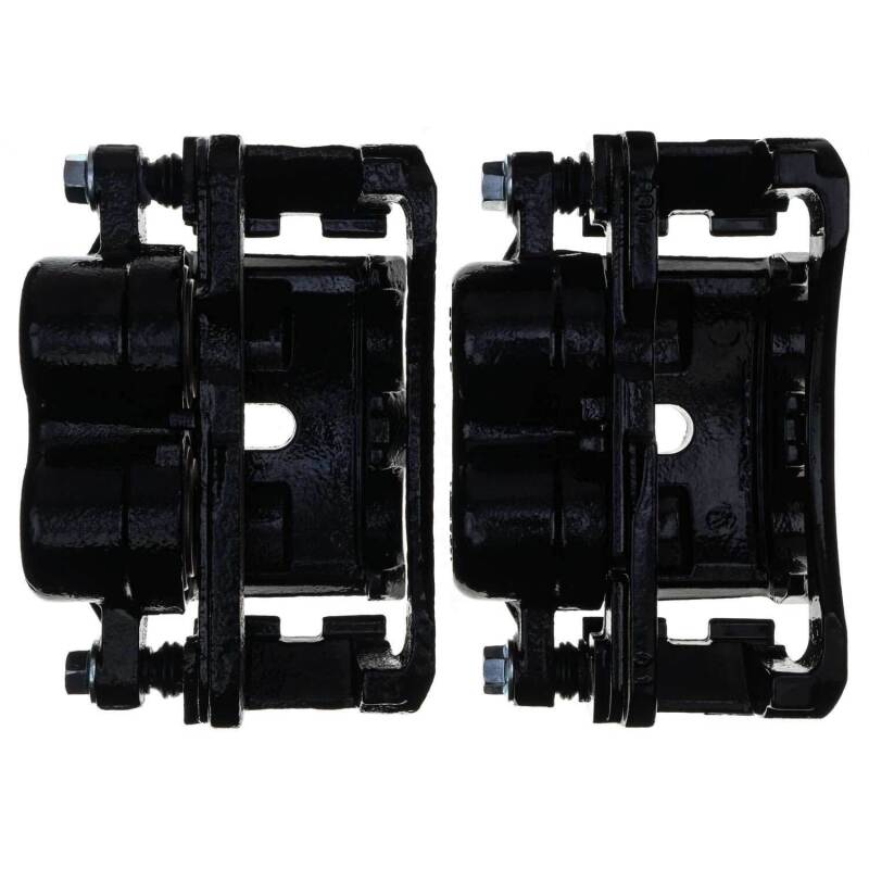 PSB Black Calipers - Power Stop 02-06 Cadillac Escalade Front/Rear Black Caliper - Pair w/Bracket