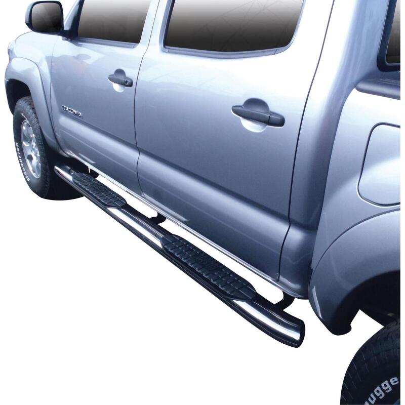 WES Nerf Bars - PRO TRAXX 5 - Westin 2005-2017 Toyota Tacoma Double Cab PRO TRAXX 5 Oval Nerf Step Bars - SS