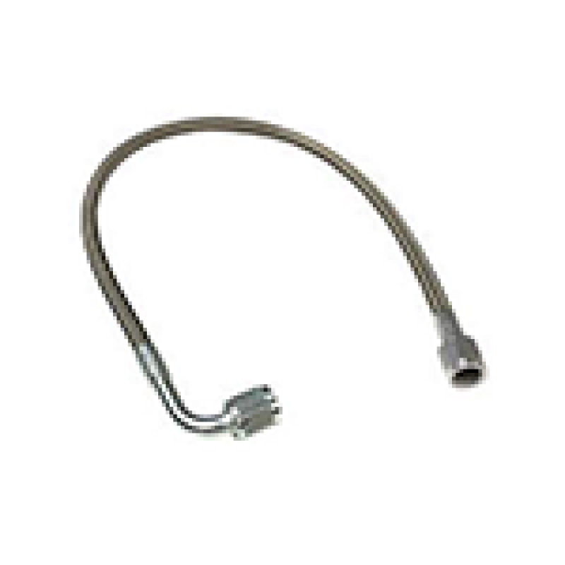 FRA Brake Lines - Fragola -4AN PFTE Black Hose Assembly Straight x 90 Degree 12in
