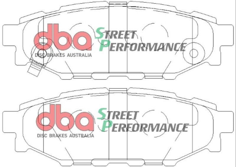 DBA SP500 Brake Pads - DBA 08 Subaru WRX SP500 Rear Brake Pads