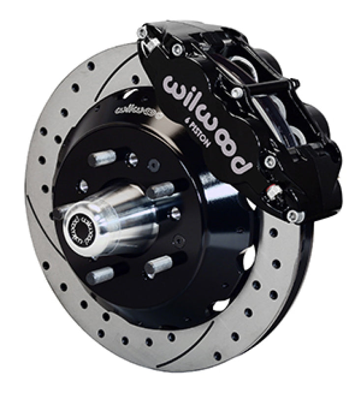 WIL Superlite Brake Kit - Wilwood 69-70 Chevy Impala W/ Disc Or Drum 69-82 Corvette FNSL6R 12.88 in GT Rotor Drilled
