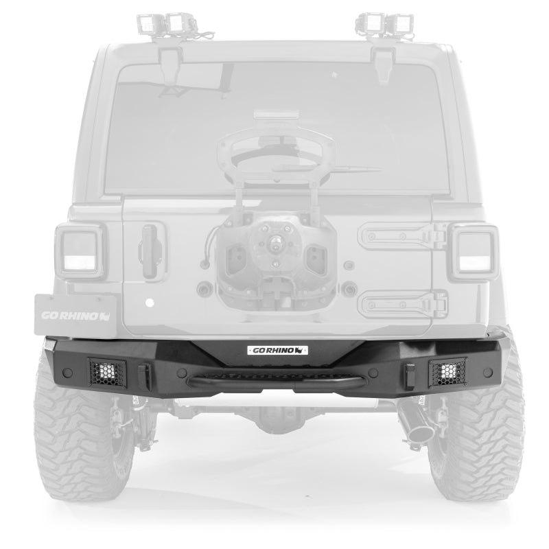 GOR Rockline Bumper - Go Rhino 07-18 Jeep Wrangler JK/JKU Rockline Rear Full Width Bumper
