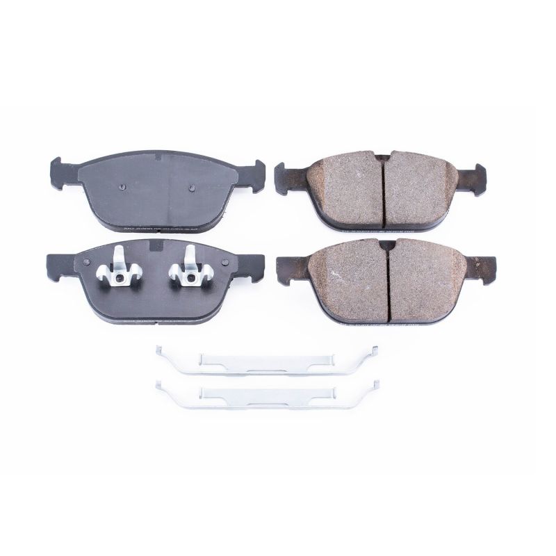 PSB Z17 Evolution Brake Pads - Power Stop 10-15 Volvo XC60 Front Z17 Evolution Ceramic Brake Pads w/Hardware