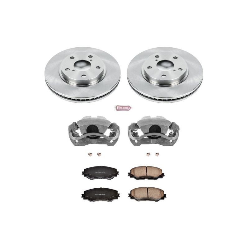 PSB Autospecialty Kit w/Cals - Power Stop 10-12 Lexus HS250h Front Autospecialty Brake Kit w/Calipers