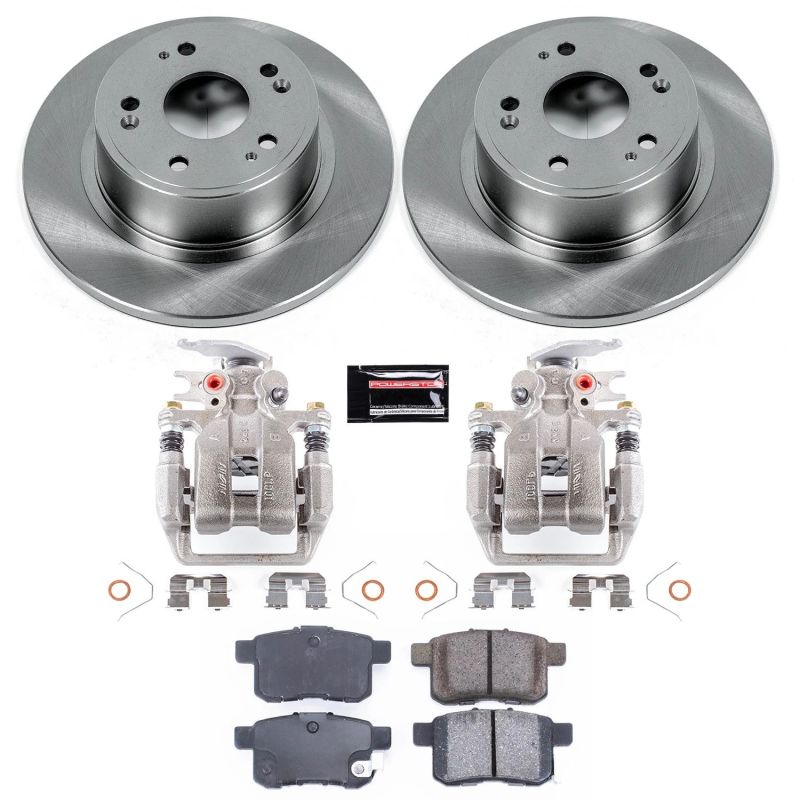 PSB Autospecialty Kit w/Cals - Power Stop 13-17 Honda Accord Rear Autospecialty Brake Kit w/Calipers