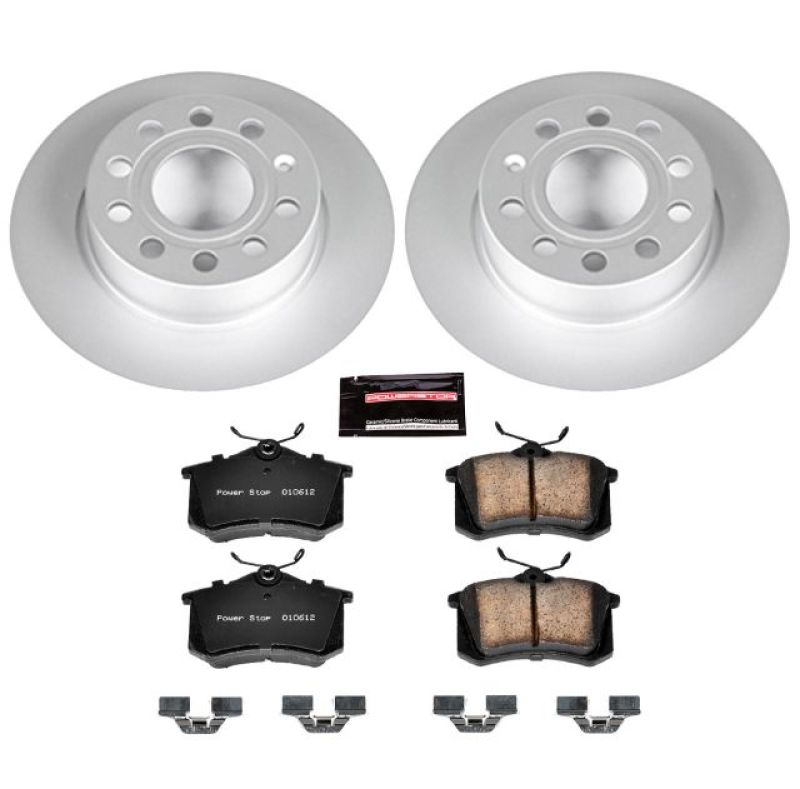 PSB Z23 Evolution Coated Kit - Power Stop 10-13 Audi A3 Rear Z23 Evolution Sport Coated Brake Kit