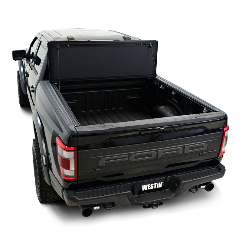 WES Hard Tri-Fold Tonneau Covers - Westin 15-26 Ford F-150 5ft. 7in. Bed Hard Tri-Fold Tonneau Cover - Black