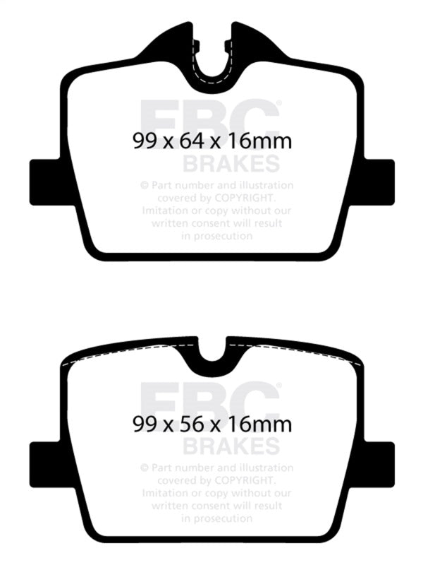 EBC Greenstuff Brake Pad Sets - EBC 2019+ BMW Z4 G29 2.0T Greenstuff Rear Brake Pads