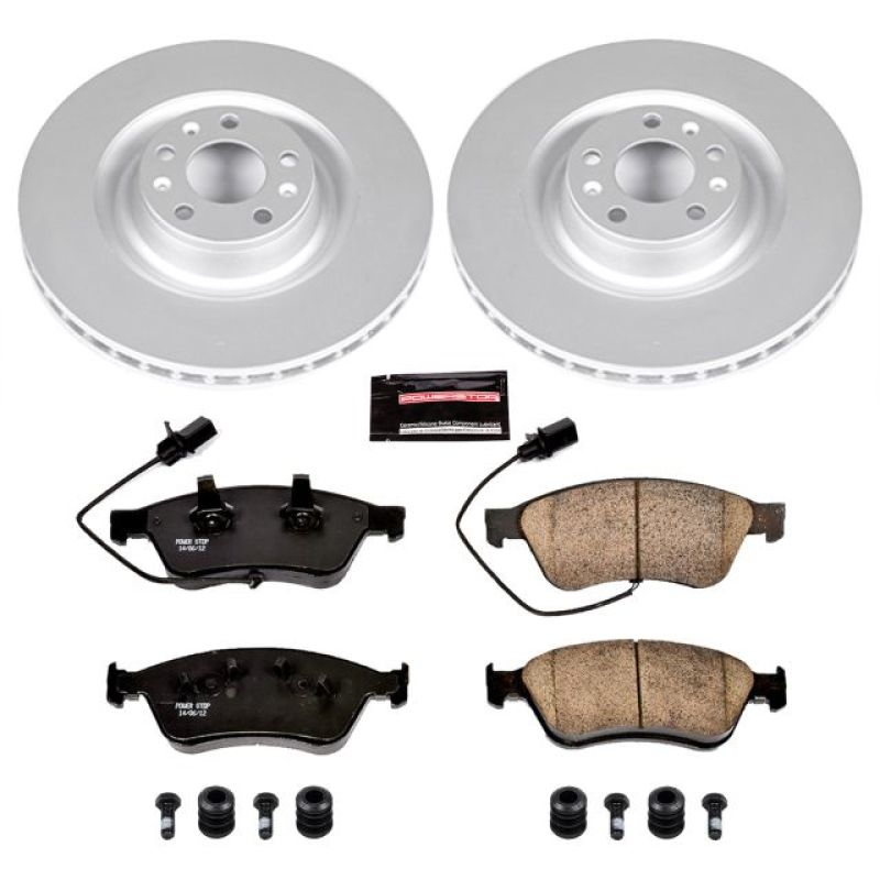 PSB Z23 Evolution Coated Kit - Power Stop 09-11 Audi A6 Quattro Front Z23 Evolution Sport Coated Brake Kit