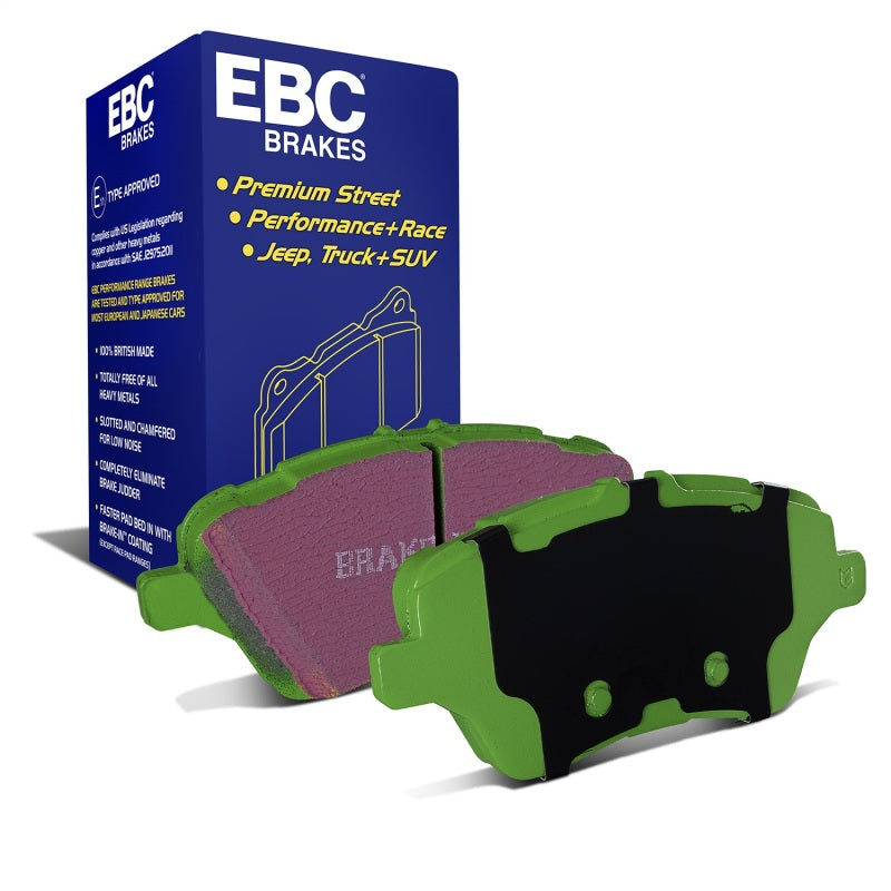 EBC Greenstuff Brake Pad Sets - EBC 13+ Ford Fiesta 1.6 Turbo ST Greenstuff Front Brake Pads