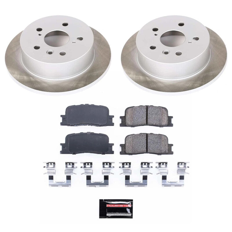 PSB Semi-Coated Rotor Kits - Power Stop 02-06 Toyota Camry Rear Semi-Coated Rotor Kit