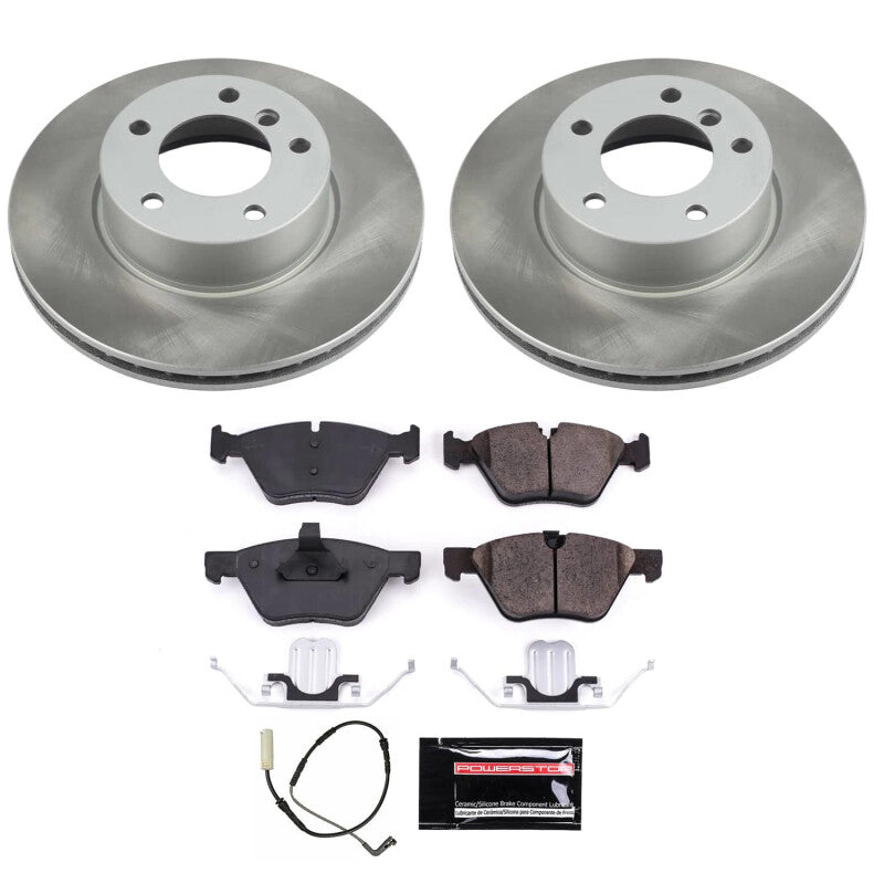 PSB Semi-Coated Rotor Kits - Power Stop 2007 BMW 328xi Front Semi-Coated Rotor Kit