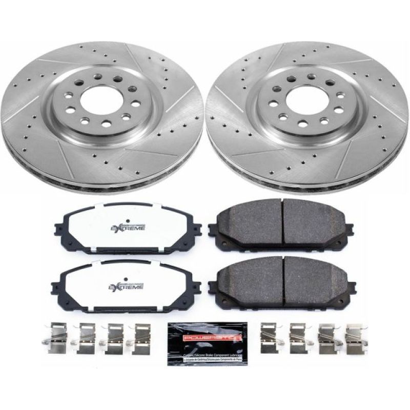 PSB Z36 Truck & Tow Kit - Power Stop 17-19 Jeep Cherokee Front Z36 Truck & Tow Brake Kit