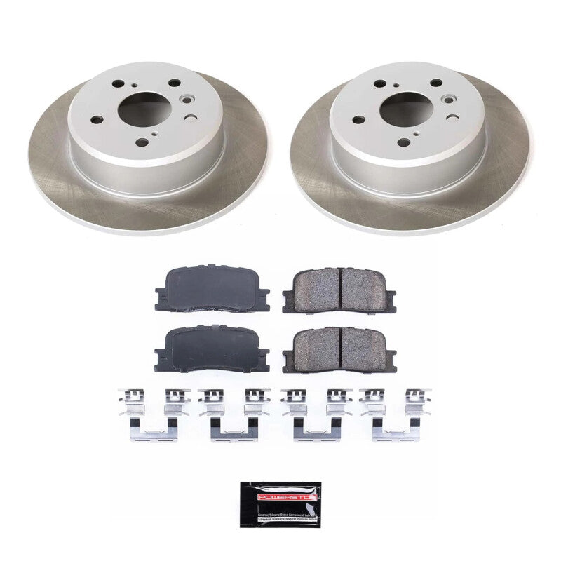 PSB Semi-Coated Rotor Kits - Power Stop 01-03 Toyota Highlander Rear Semi-Coated Rotor Kit