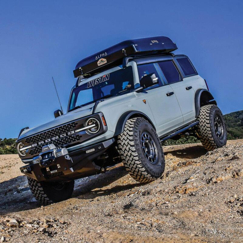 WES XTS Rock Sliders - Westin 21-23 Ford Bronco 4dr (Excl. Bronco Sport) Rock Slider - Textured Black
