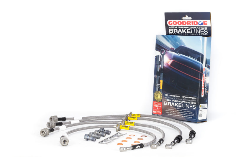 GR G-Stop Brake Line Kits - Goodridge 17-20 Honda Civic Si (Si Model Only) Stainless Steel Brake Line Kit