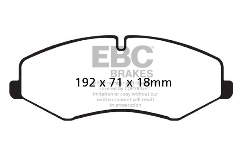 EBC Yellowstuff Brake Pad Sets - EBC 10-14 Land Rover LR4 5 Yellowstuff Front Brake Pads