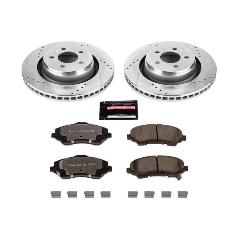 PSB Z36 Truck & Tow Kit - Power Stop 09-11 Dodge Nitro Front Z36 Truck & Tow Brake Kit