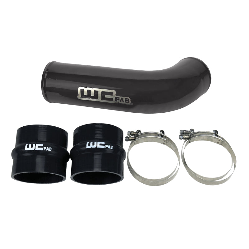 WCF Intake Pipe - Wehrli 17-19 Chevrolet 6.6L L5P Duramax 4in Intake Pipe (Use w/OEM Air Box) - Gloss Black