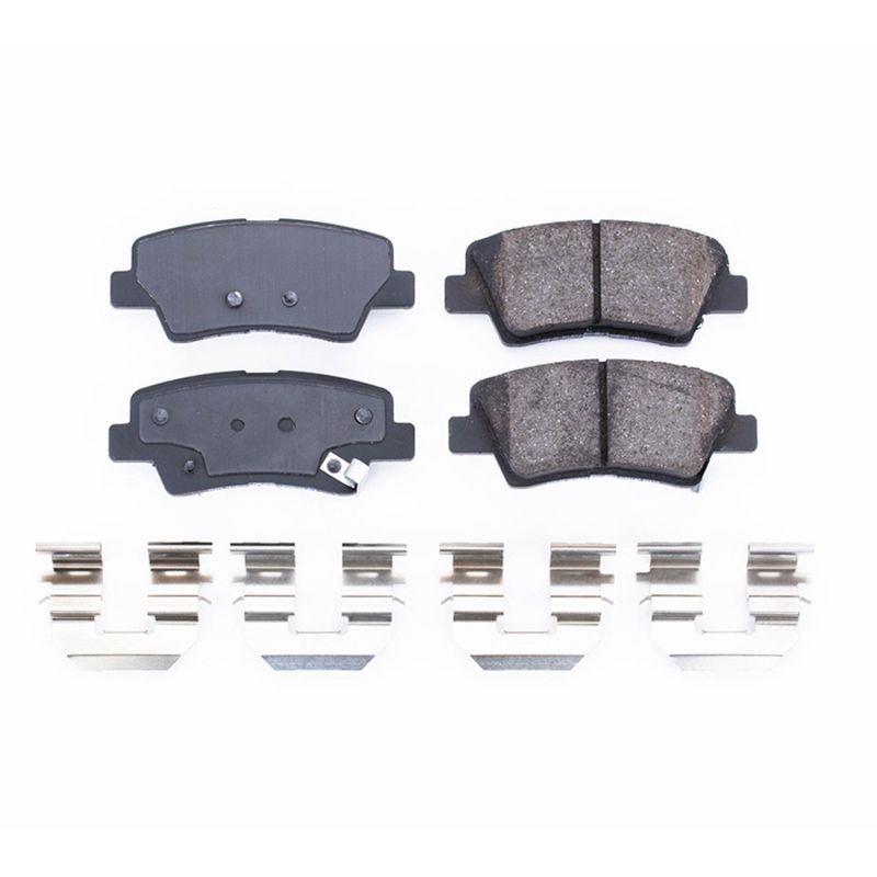 PSB Z17 Evolution Brake Pads - Power Stop 12-17 Hyundai Azera Rear Z17 Evolution Ceramic Brake Pads w/Hardware