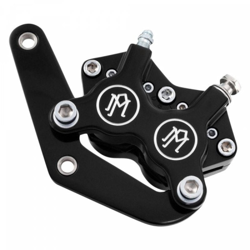 PFM Brake Kits - Performance Machine Front Narrow 4 Piston Classic Caliper/Bracket - Contrast Cut